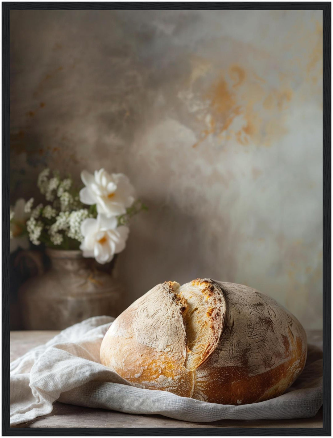 Frisch gebackenes Bauernbrot Poster Kueche – mattes Kunstdruck-Papier – Ansicht 5