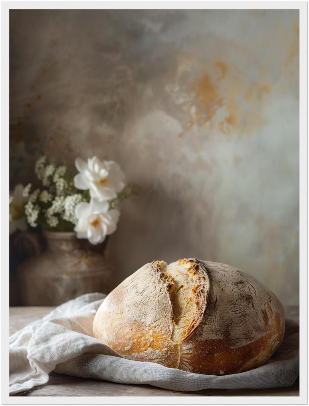 Frisch gebackenes Bauernbrot Poster Kueche – mattes Kunstdruck-Papier – Ansicht 6