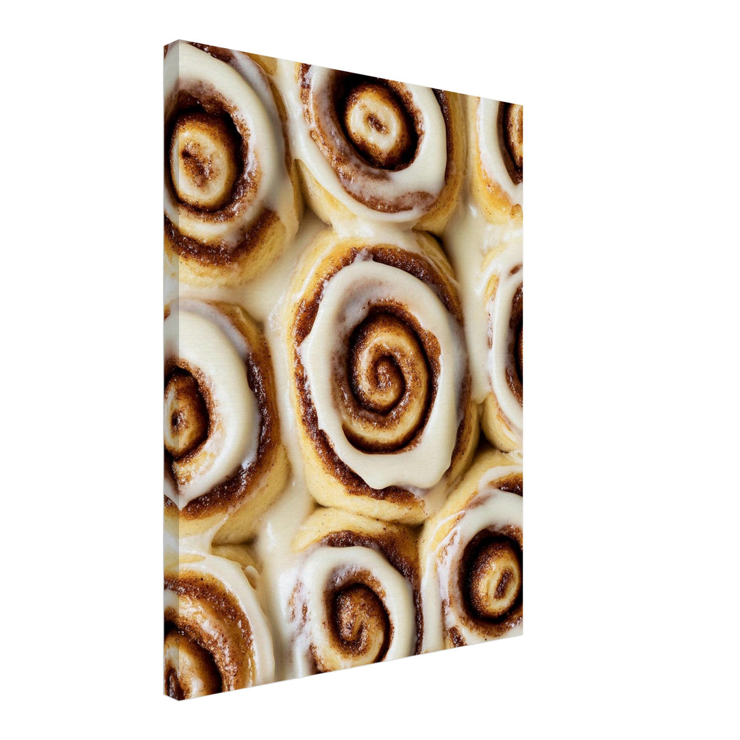 Zimtschnecken mit Zuckerguss – Einzelmotiv aus dem 2er Leinwand Set