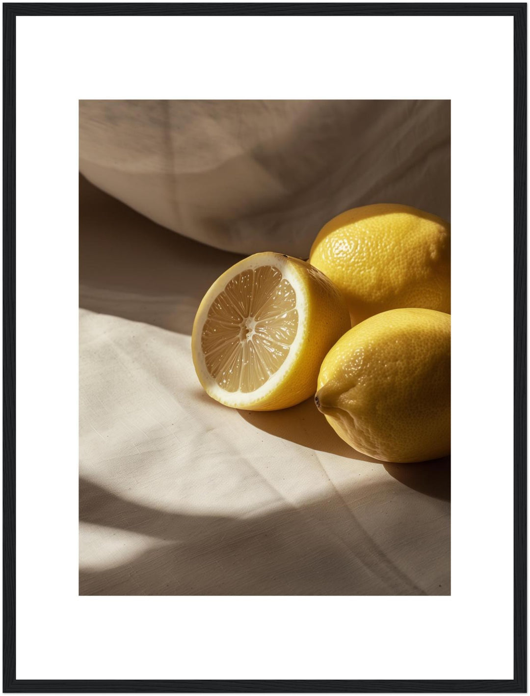 Zitronen Stillleben Poster Kueche – mattes Kunstdruck-Papier – Ansicht 5