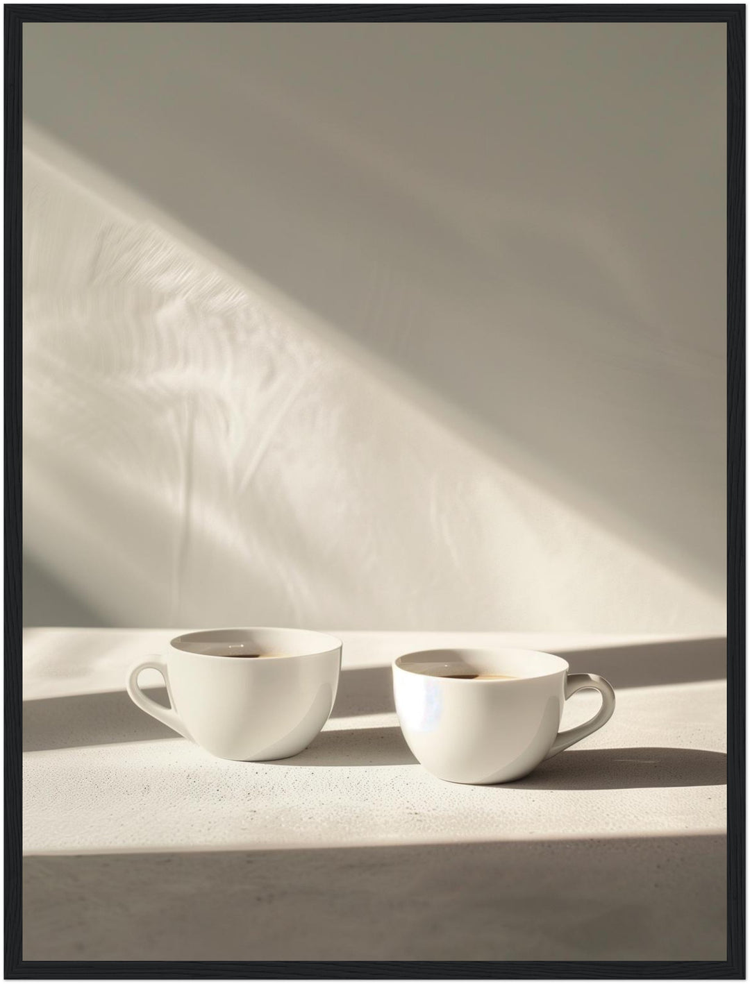 Zwei Kaffeetassen minimalistisch Poster Kueche – mattes Kunstdruck-Papier – Ansicht 5