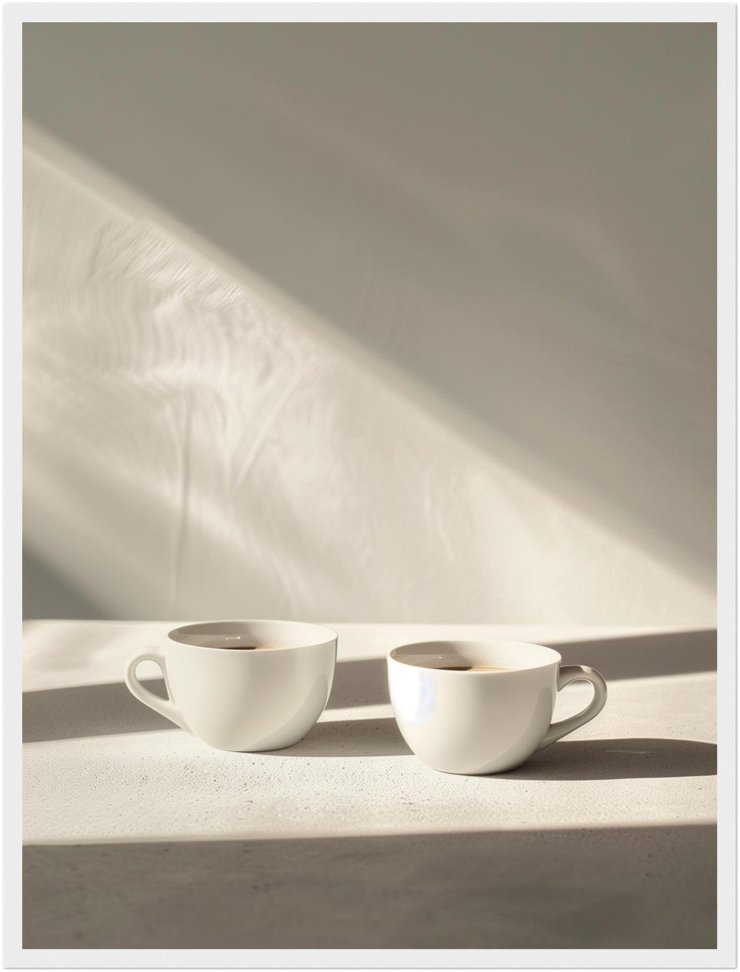 Zwei Kaffeetassen minimalistisch Poster Kueche – mattes Kunstdruck-Papier – Ansicht 6
