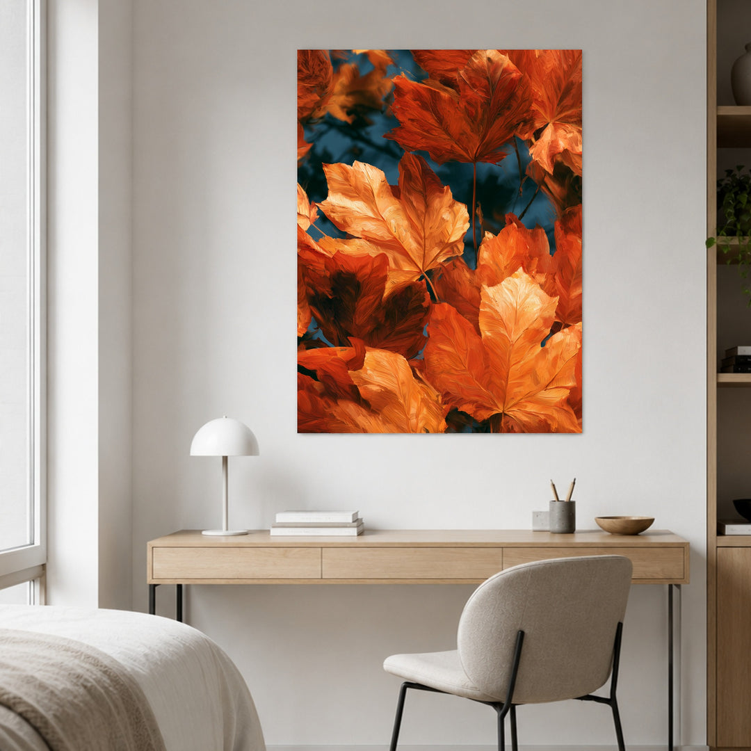 Herbstblätter im Glühen Poster – Ohne Rahmen – Produktfoto