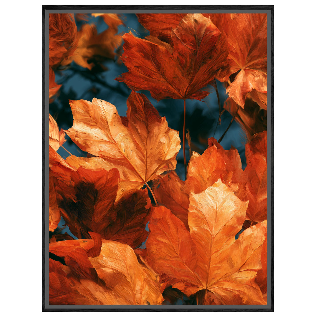 Herbstblätter im Glühen Leinwandbild – Leinwandbild