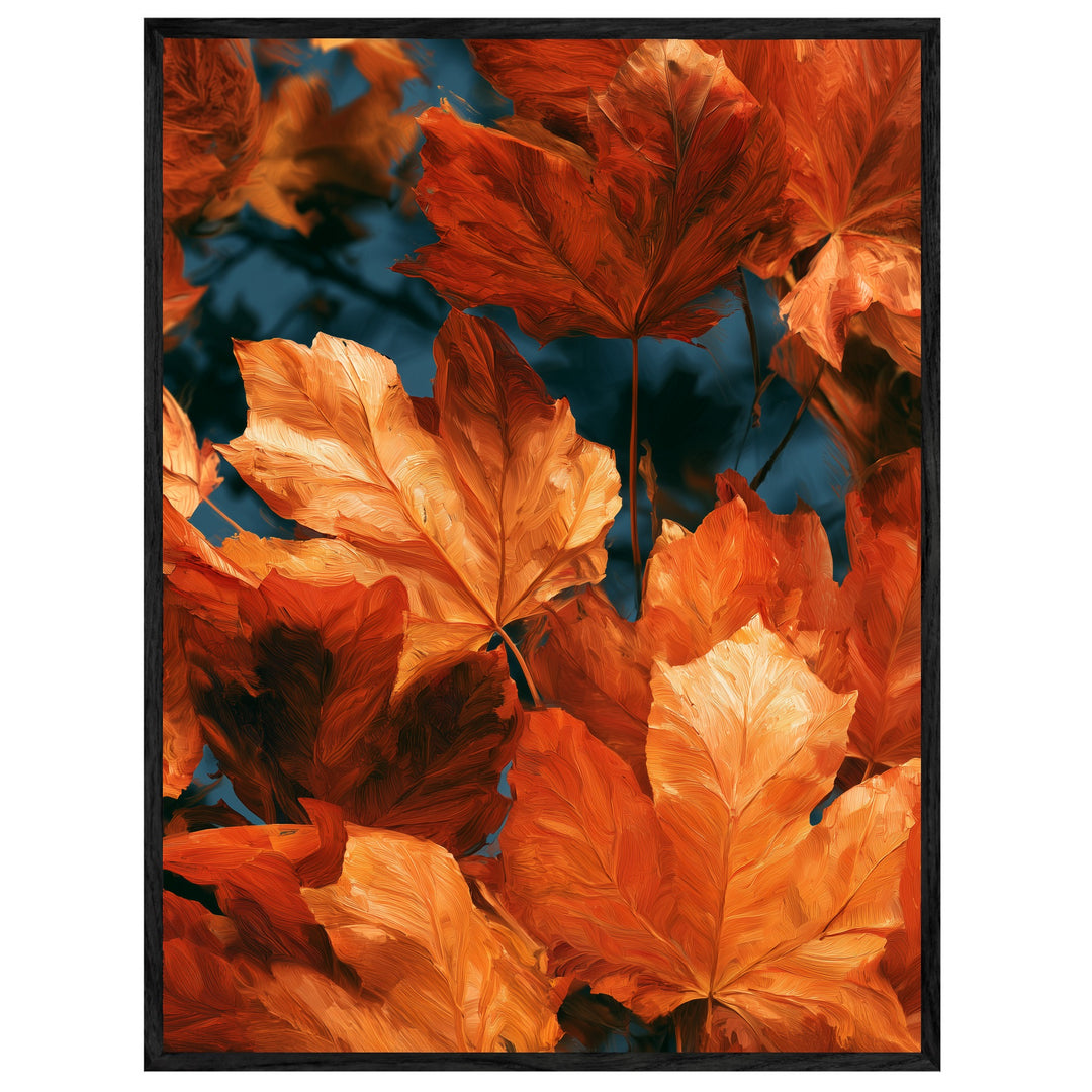 Herbstblätter im Glühen Leinwand