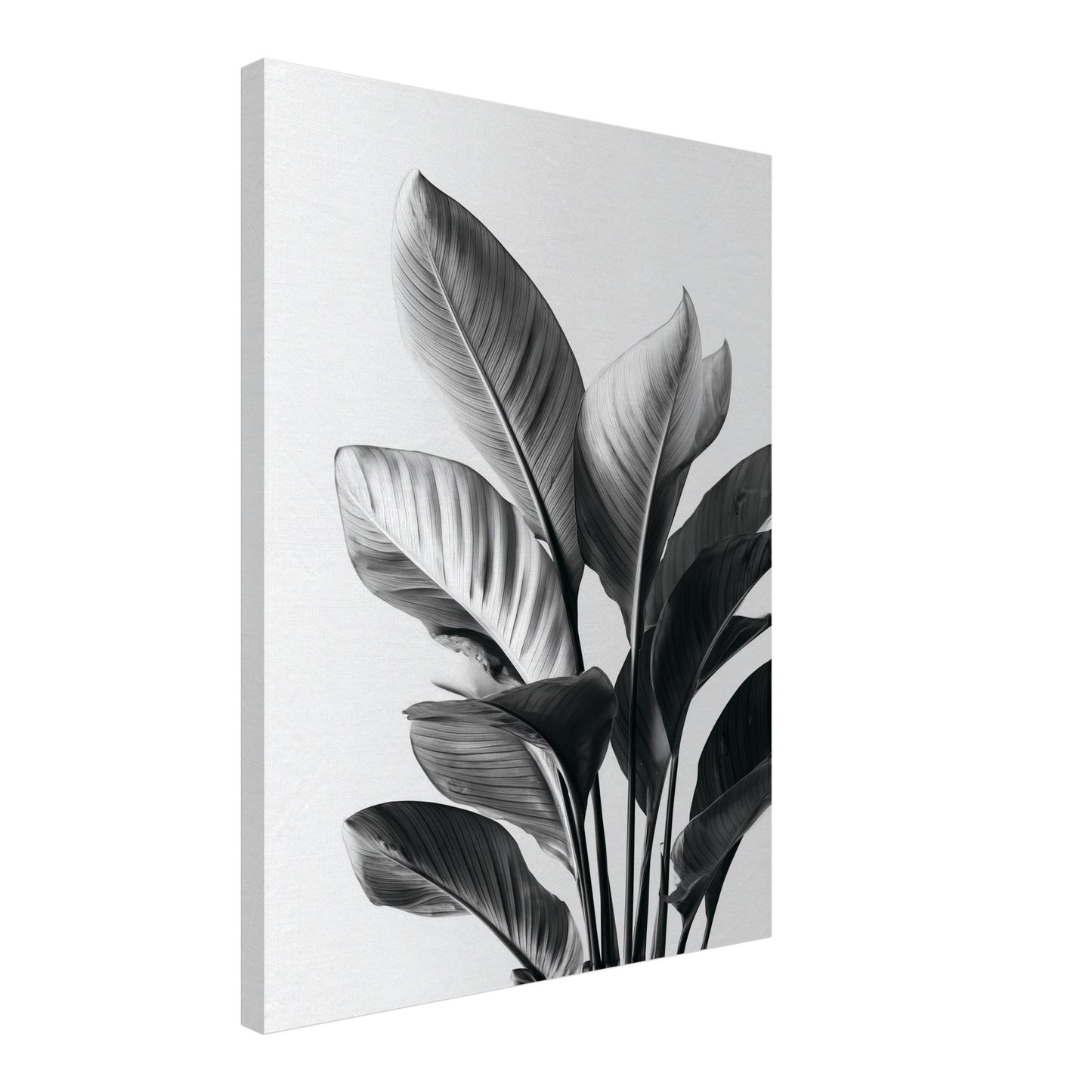 Aufrechte große Blätter Leinwandbild