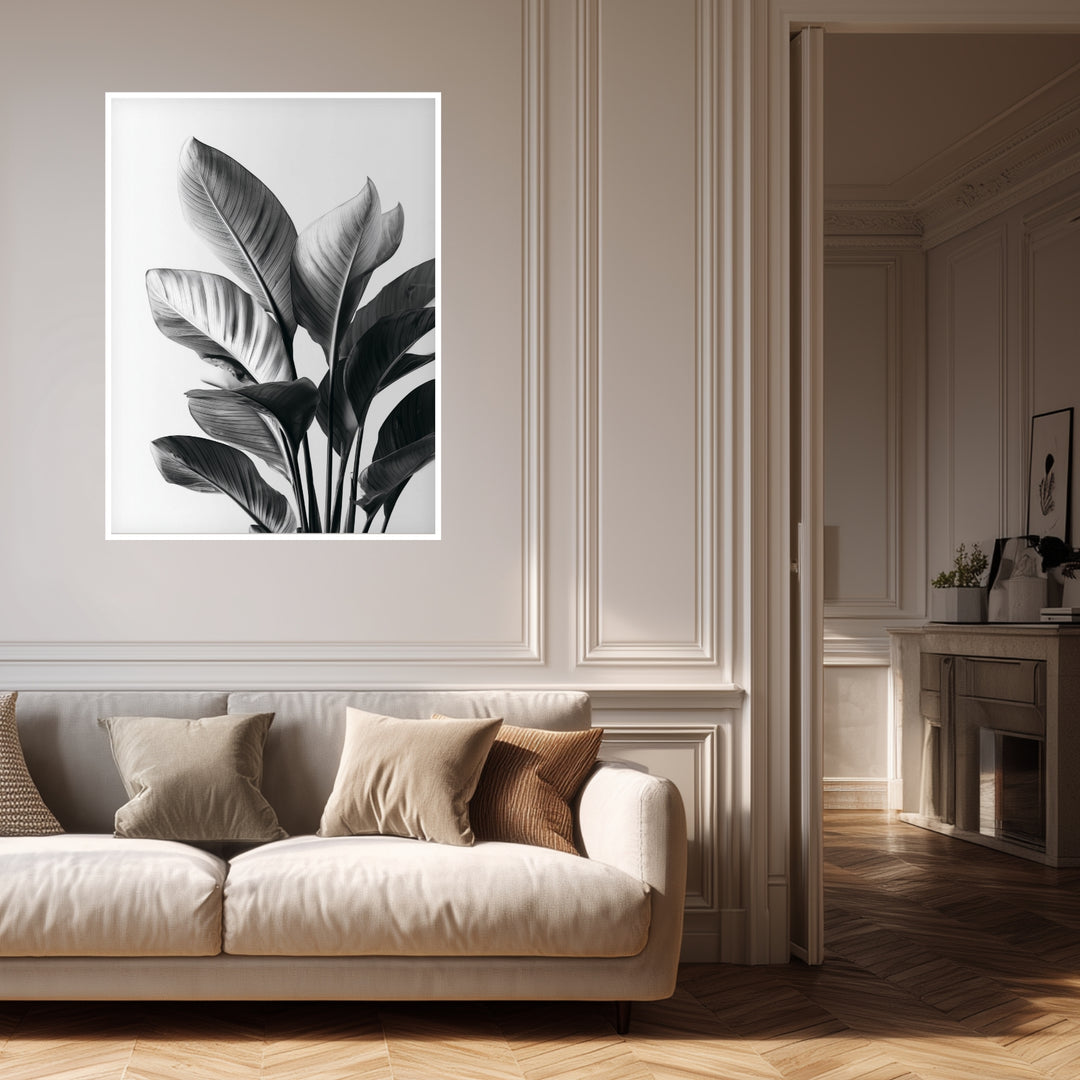 Aufrechte große Blätter Poster abstrakt – mattes Kunstdruck-Papier – Ansicht 4