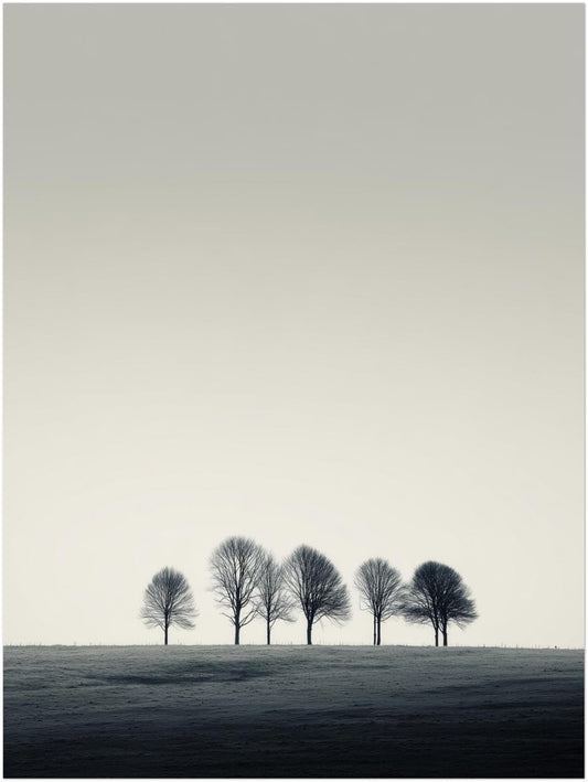 Bäume auf Kuppe Poster