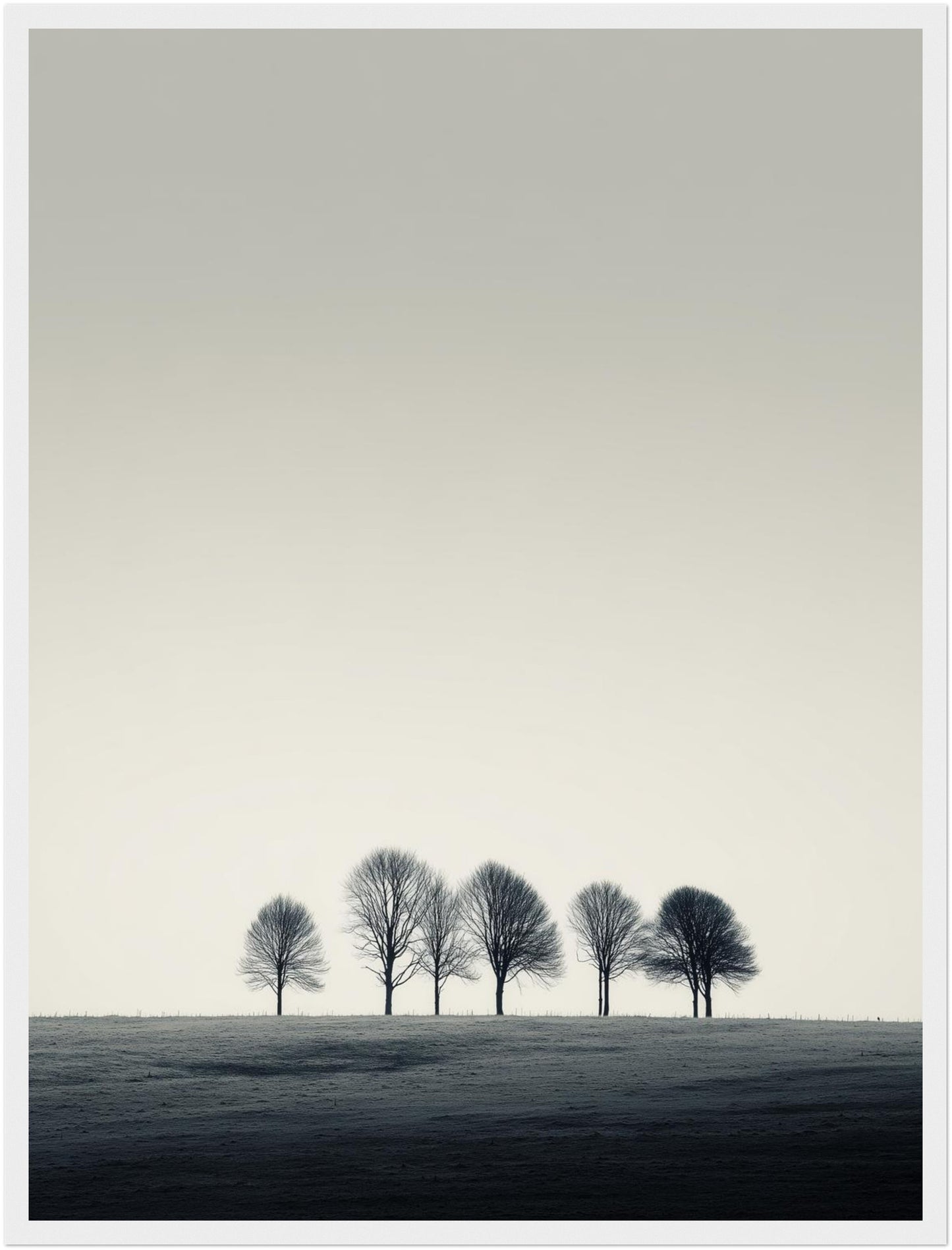 Bäume auf Kuppe Poster