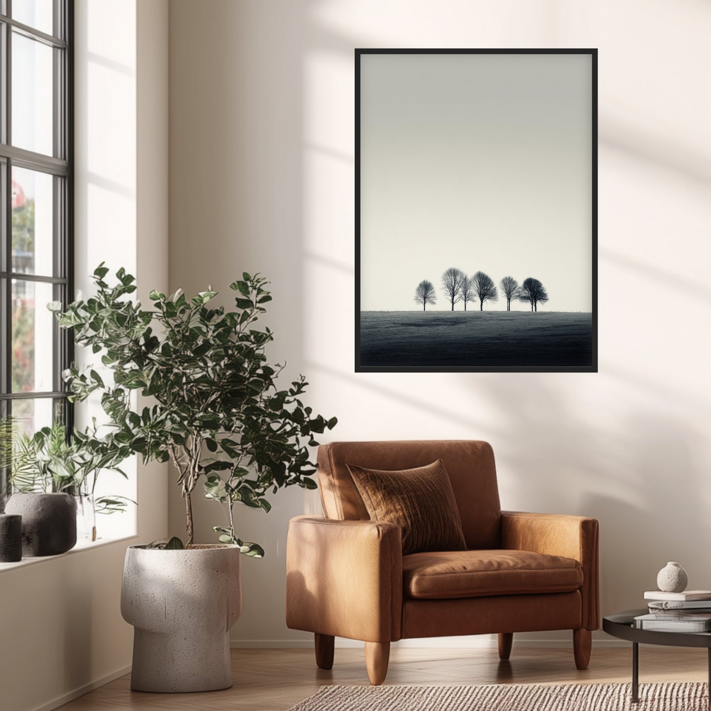 Bäume auf Kuppe Poster