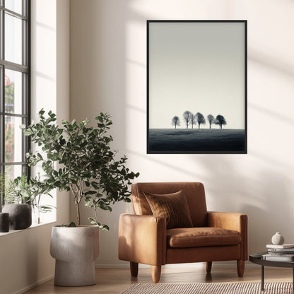 Bäume auf Kuppe Poster