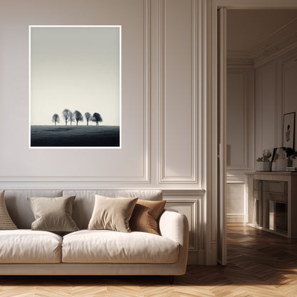 Bäume auf Kuppe Poster