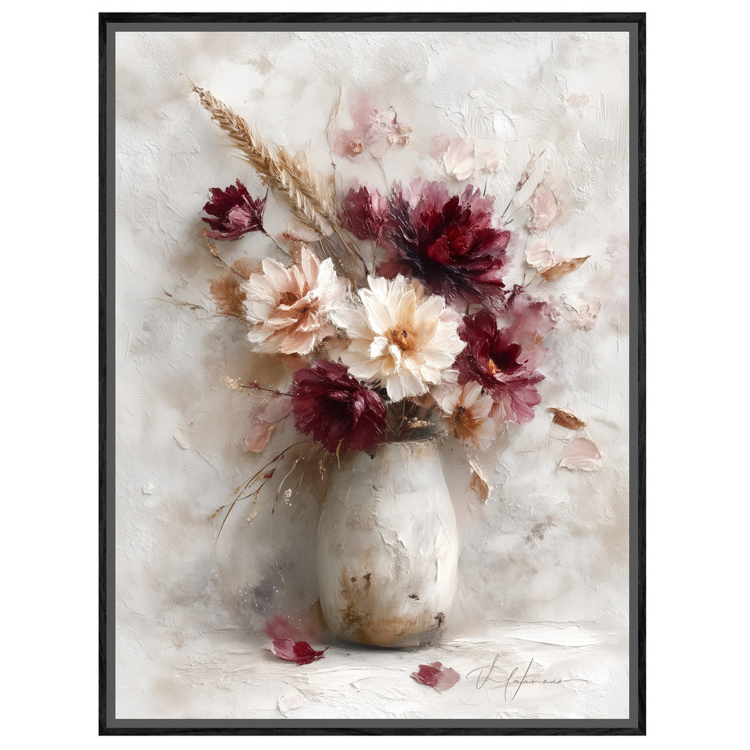 Blumenstrauß in Vase Leinwandbild – Leinwandbild