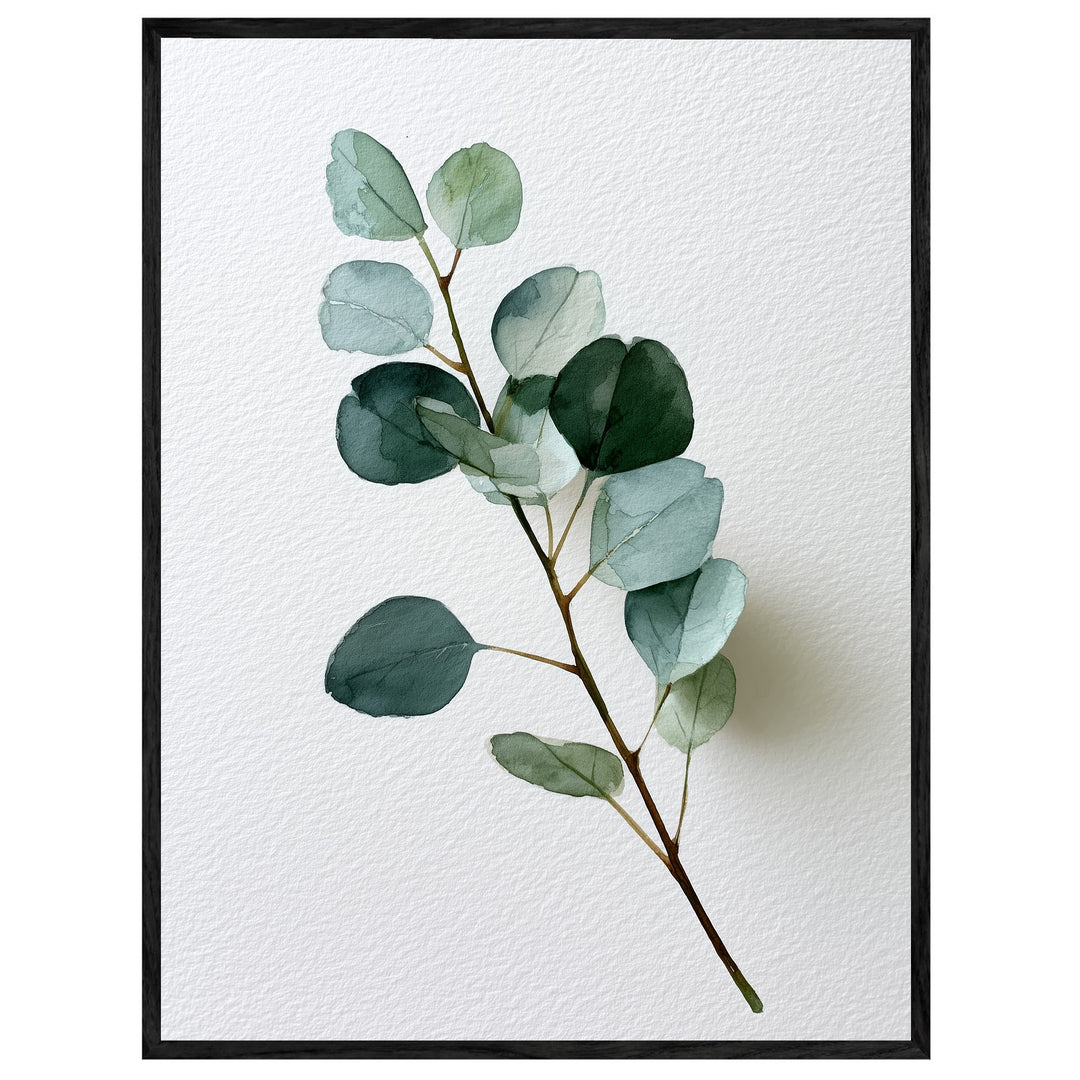 Eukalyptuszweig in Aquarell Leinwand