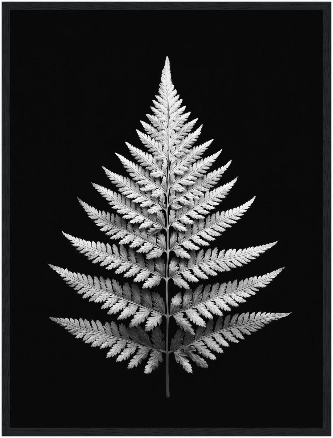 Farnblatt Symmetrie Poster abstrakt – mattes Kunstdruck-Papier – Ansicht 5