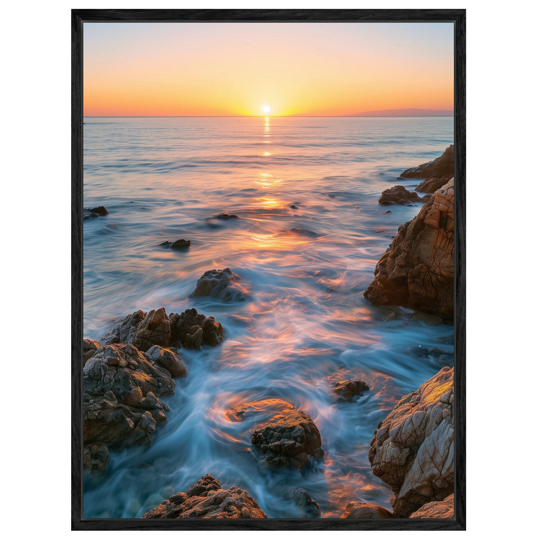 Goldenes Abendlicht am Meer Leinwandbild – Leinwandbild