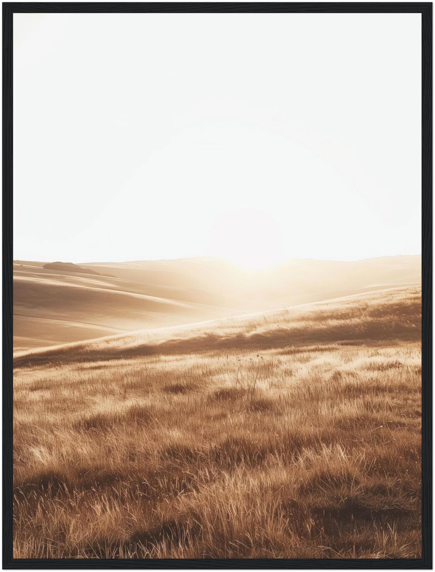 Goldene Hügel Landschaft Poster