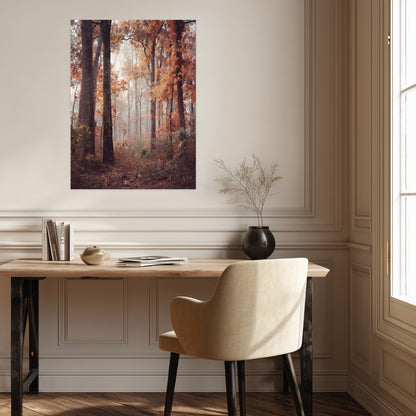 Herbstlicher Laubwald Leinwandbild