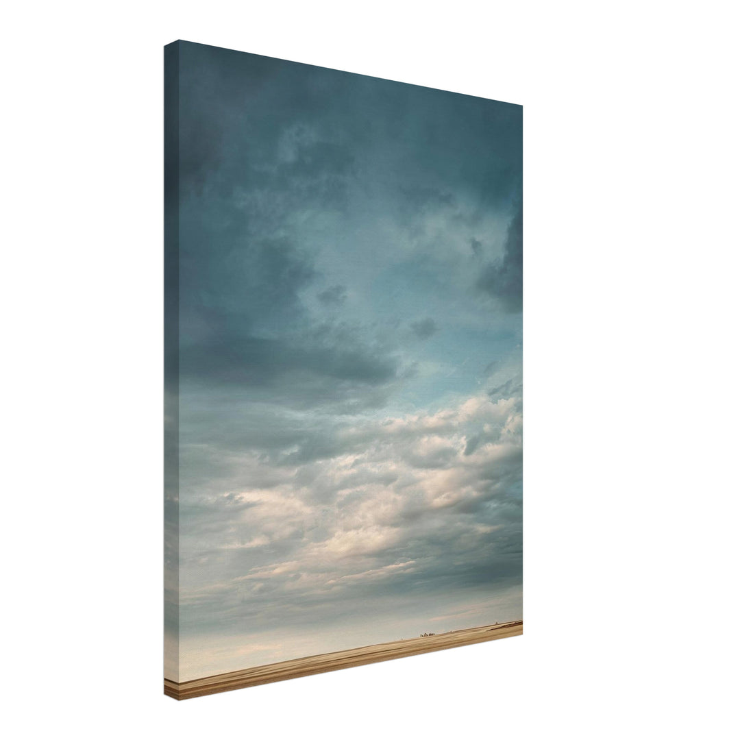 Himmel Weite Ebene Leinwandbild abstrakt – Leinwand auf Holzrahmen – Ansicht 2
