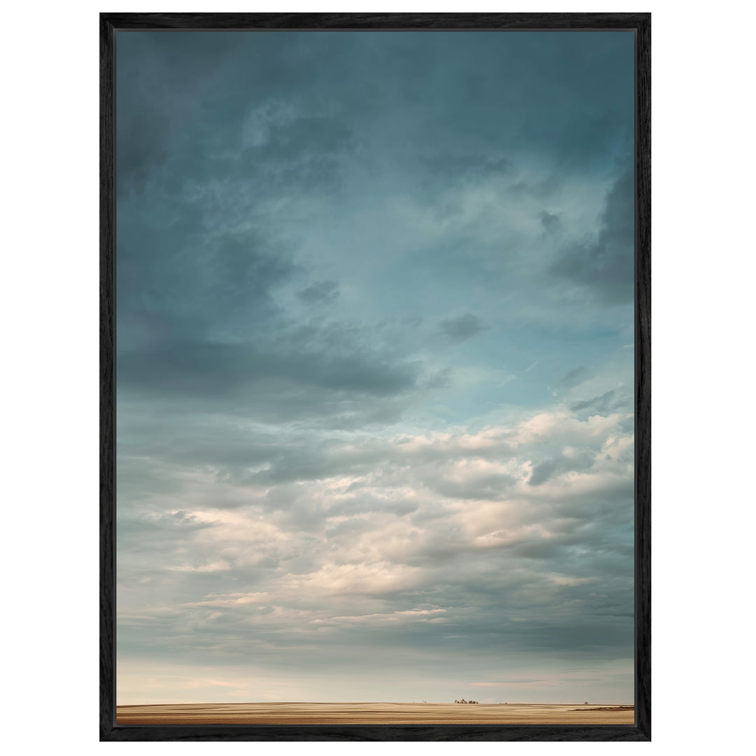 Himmel Weite Ebene Leinwandbild abstrakt – Leinwand auf Holzrahmen – Ansicht 4