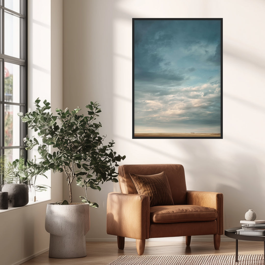 Himmel Weite Ebene Poster abstrakt – mattes Kunstdruck-Papier – Ansicht 3