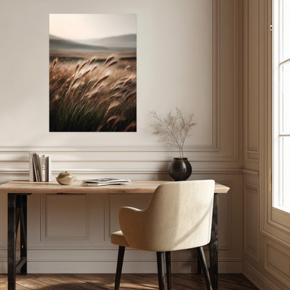 Hohes Gras im Wind Leinwandbild