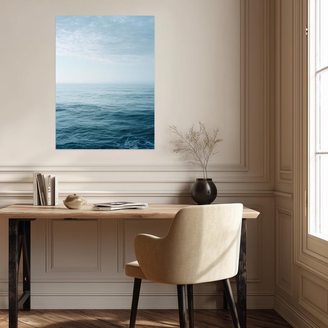 Leichte Wellen am Horizont Poster abstrakt – mattes Kunstdruck-Papier – Ansicht 2