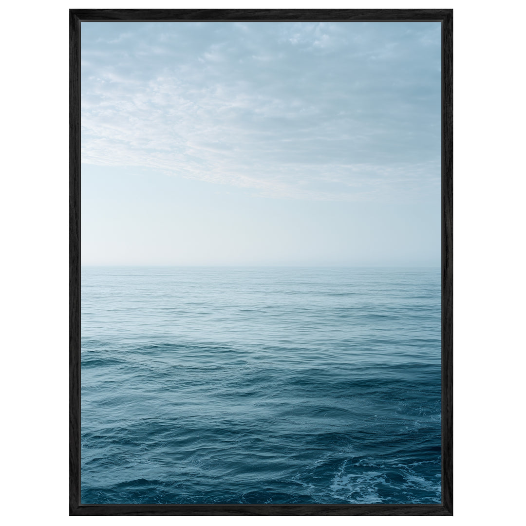Leichte Wellen am Horizont Leinwandbild abstrakt – Leinwand auf Holzrahmen – Ansicht 4