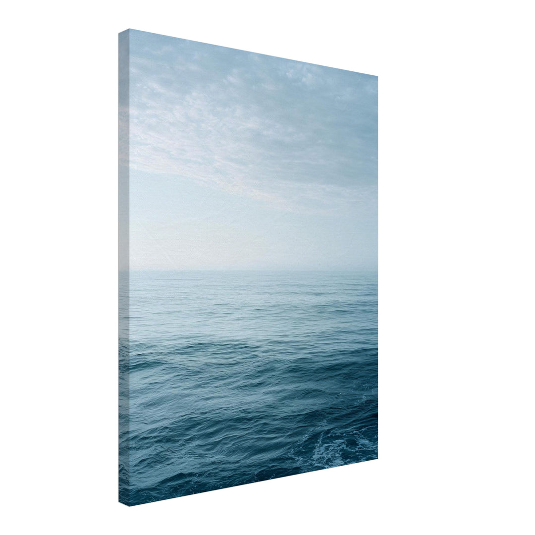 Leichte Wellen am Horizont Leinwandbild abstrakt – Leinwand auf Holzrahmen – Ansicht 2