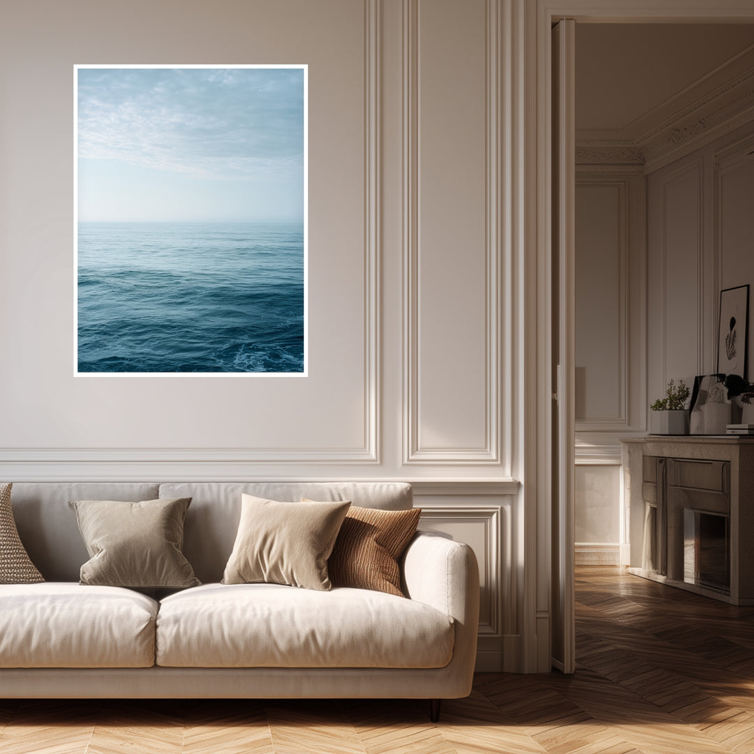 Leichte Wellen am Horizont Poster abstrakt – mattes Kunstdruck-Papier – Ansicht 4