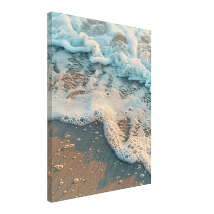 Meerschaum auf nassem Sand Leinwand