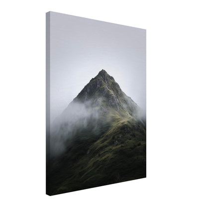 Nebliger Berggipfel Leinwand