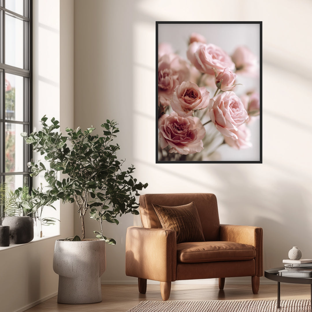 Rosenstrauß Poster Landschaft – mattes Kunstdruck-Papier – Ansicht 4