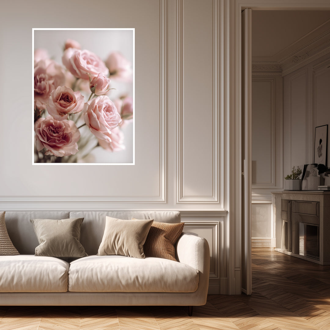 Rosenstrauß Poster Landschaft – mattes Kunstdruck-Papier – Ansicht 3