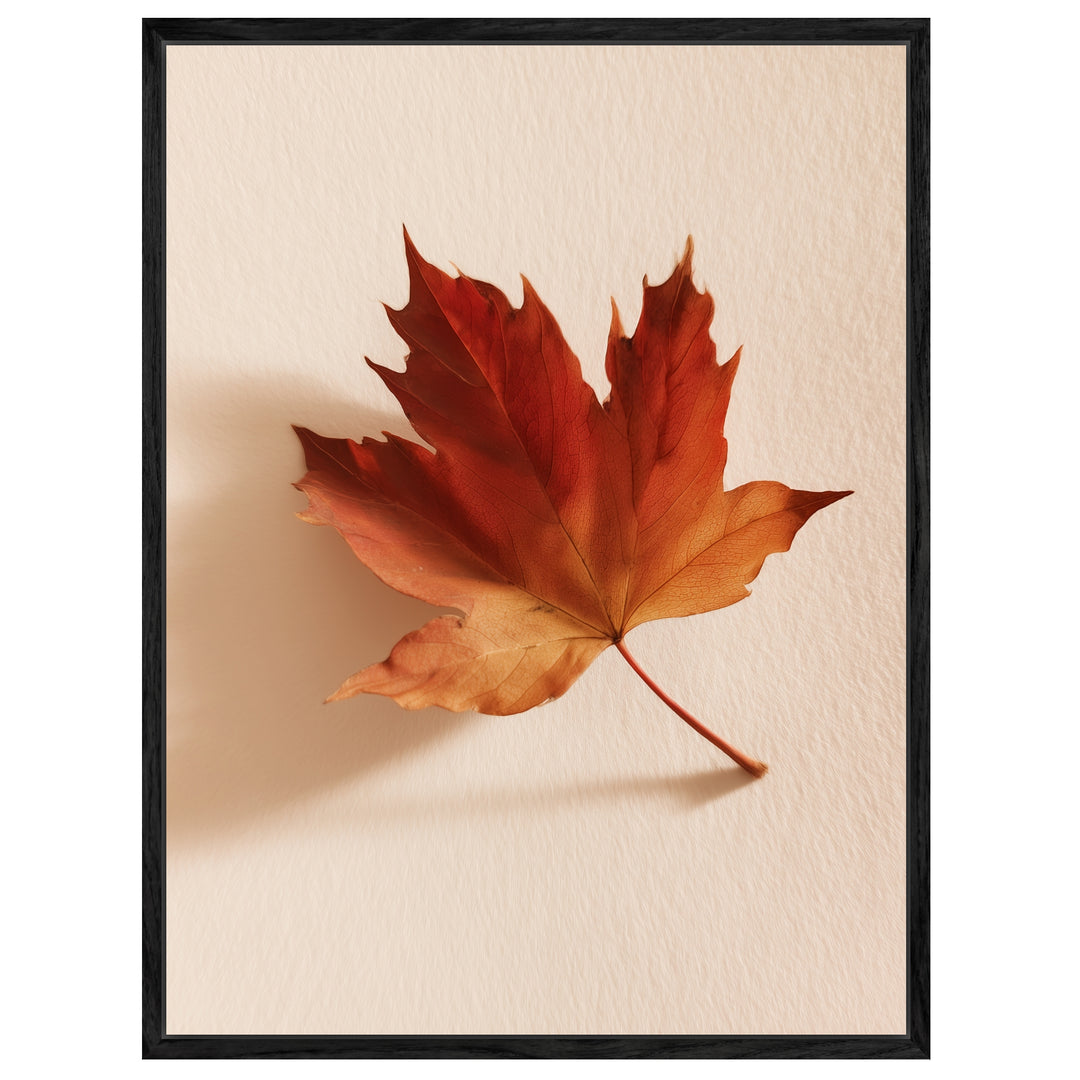Herbstblatt im Licht Leinwandbild – Leinwandbild