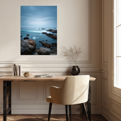 Ruhige Steinküste Leinwandbild