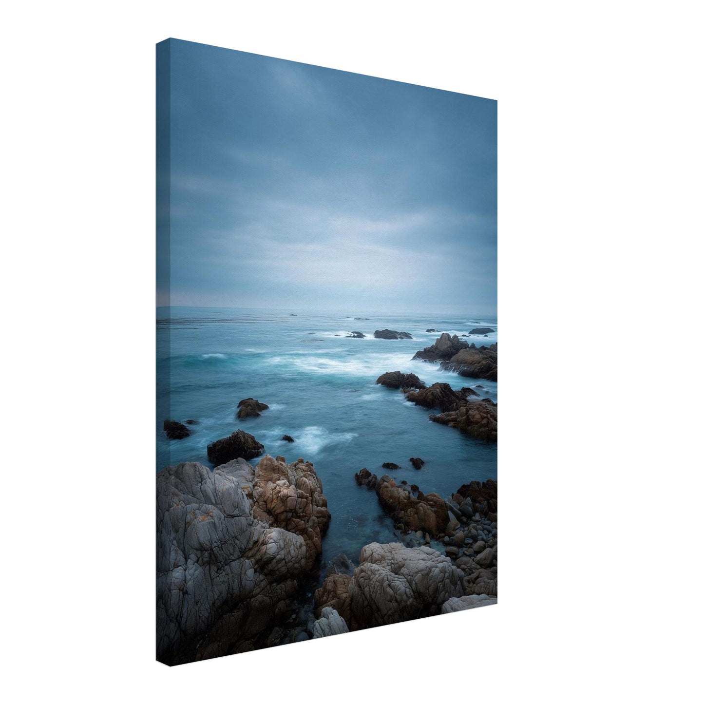 Ruhige Steinküste Leinwandbild
