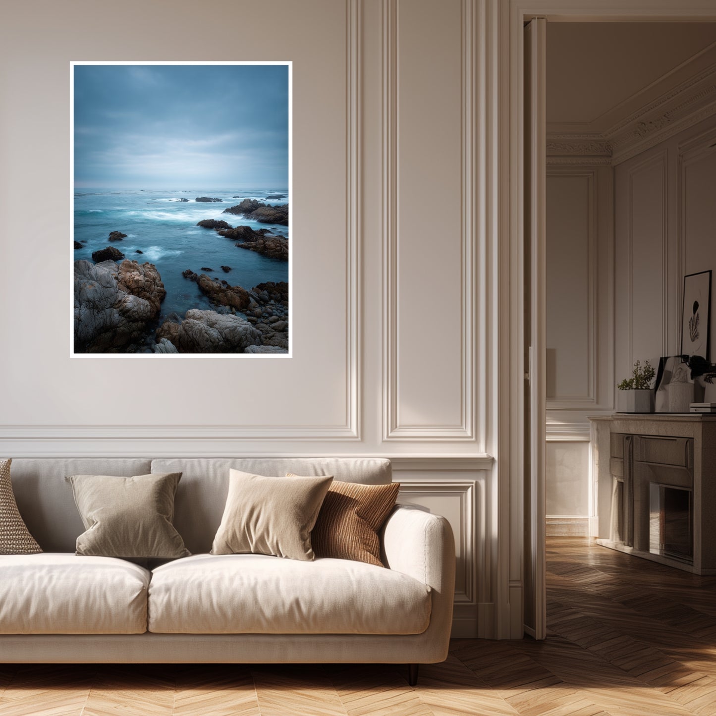 Ruhige Steinküste Poster