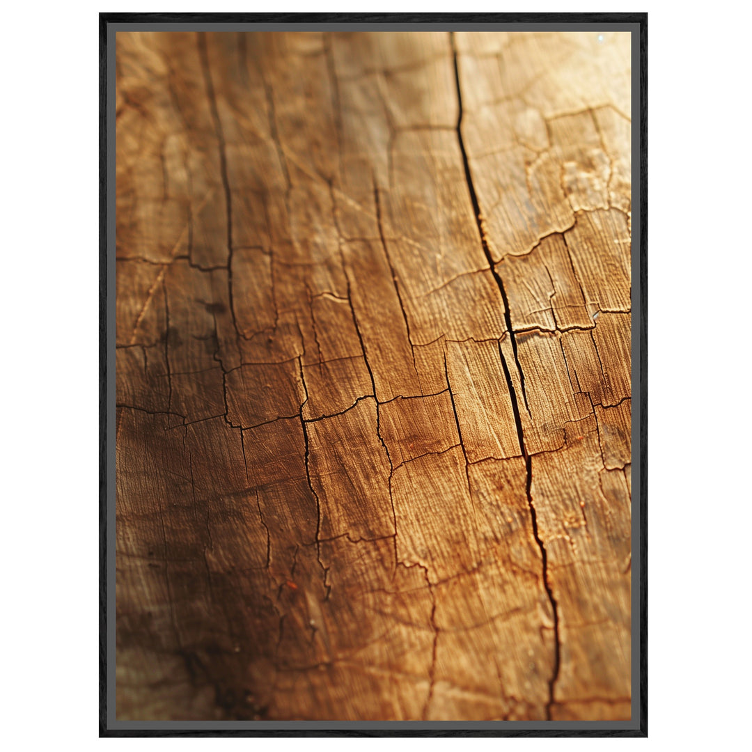 Geborstenes Holz im Licht Leinwandbild – Leinwandbild