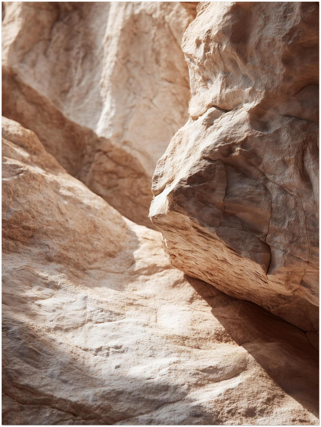 Sandsteinfelsen im Sonnenlicht abstrakt – Wandkunst