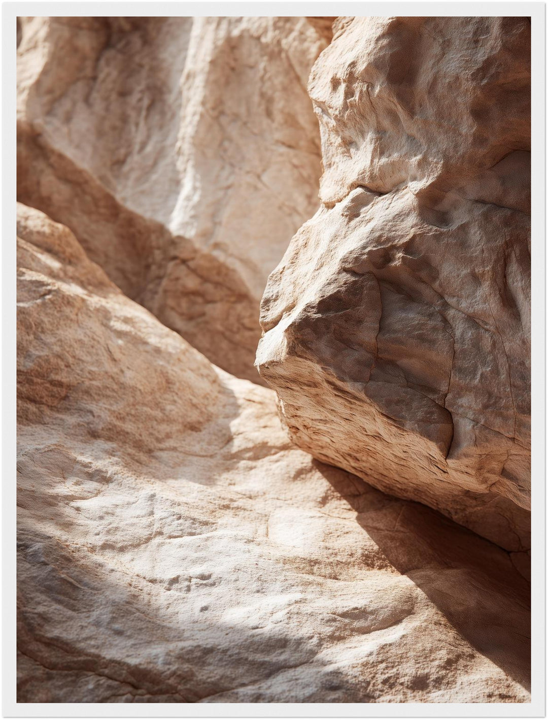 Sandsteinfelsen im Sonnenlicht Poster abstrakt – mattes Kunstdruck-Papier – Ansicht 6