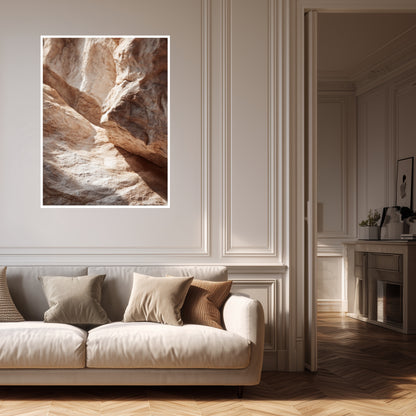 Sandsteinfelsen im Sonnenlicht Poster