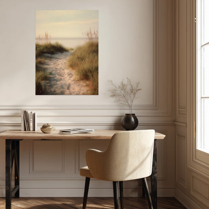 Sandweg durch Dünen Poster