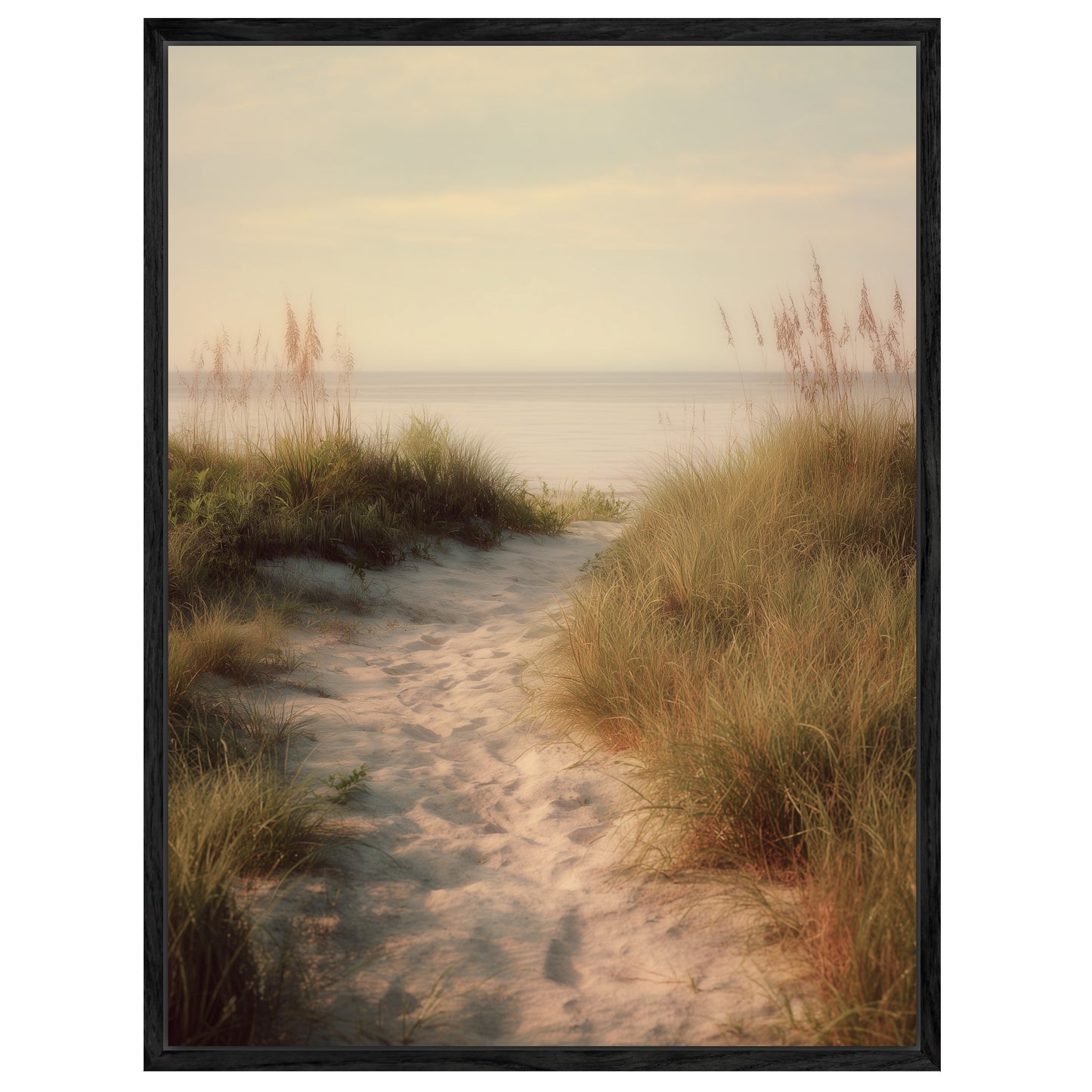 Sandweg durch Dünen Leinwandbild