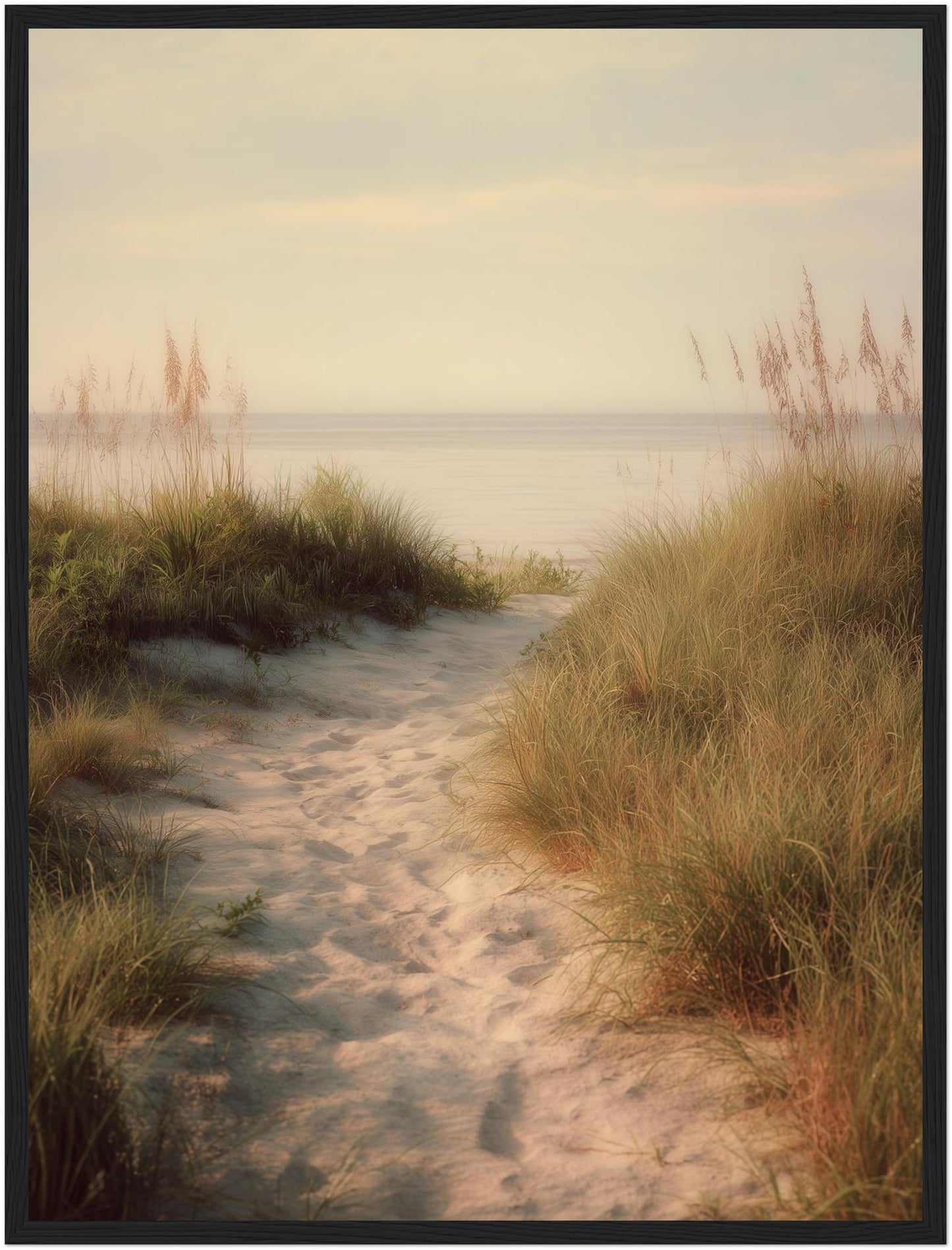 Sandweg durch Dünen Poster