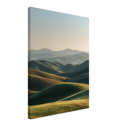 Sanfte Hügel im Licht Leinwandbild