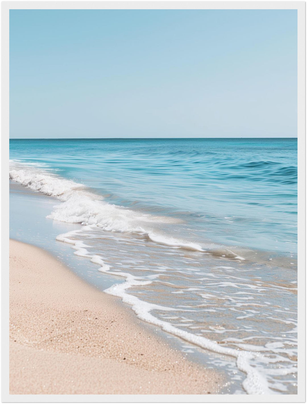Türkises Meer am Sandstrand Poster Landschaft – mattes Kunstdruck-Papier – Ansicht 6