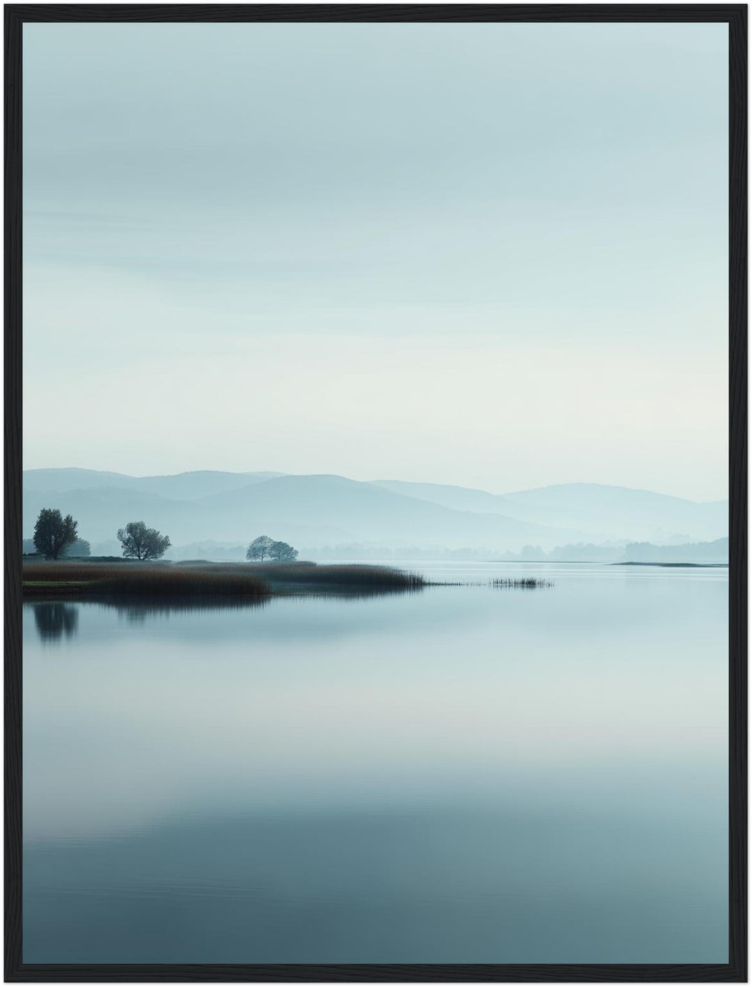 Spiegelnder See Ruhe Poster abstrakt – mattes Kunstdruck-Papier – Ansicht 5
