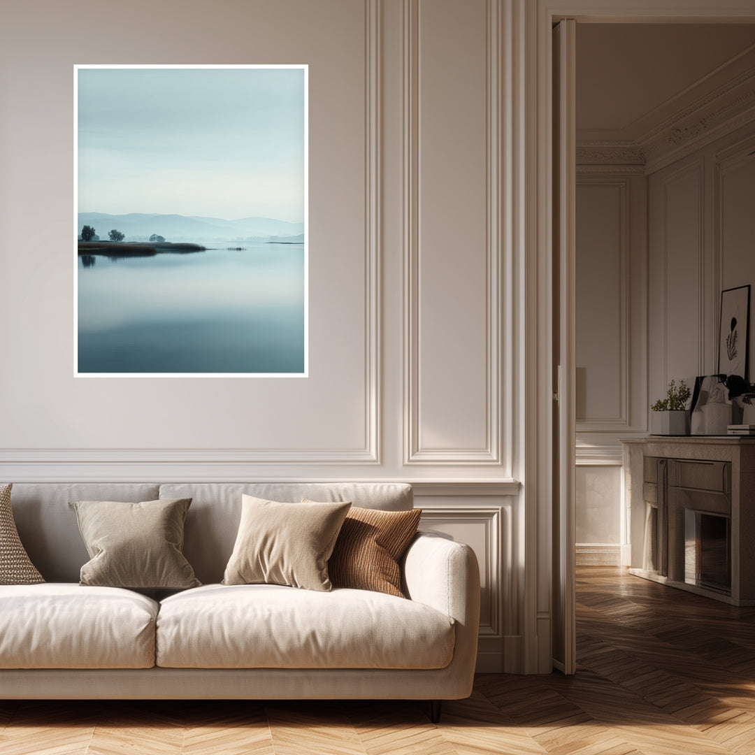 Spiegelnder See Ruhe Poster abstrakt – mattes Kunstdruck-Papier – Ansicht 4