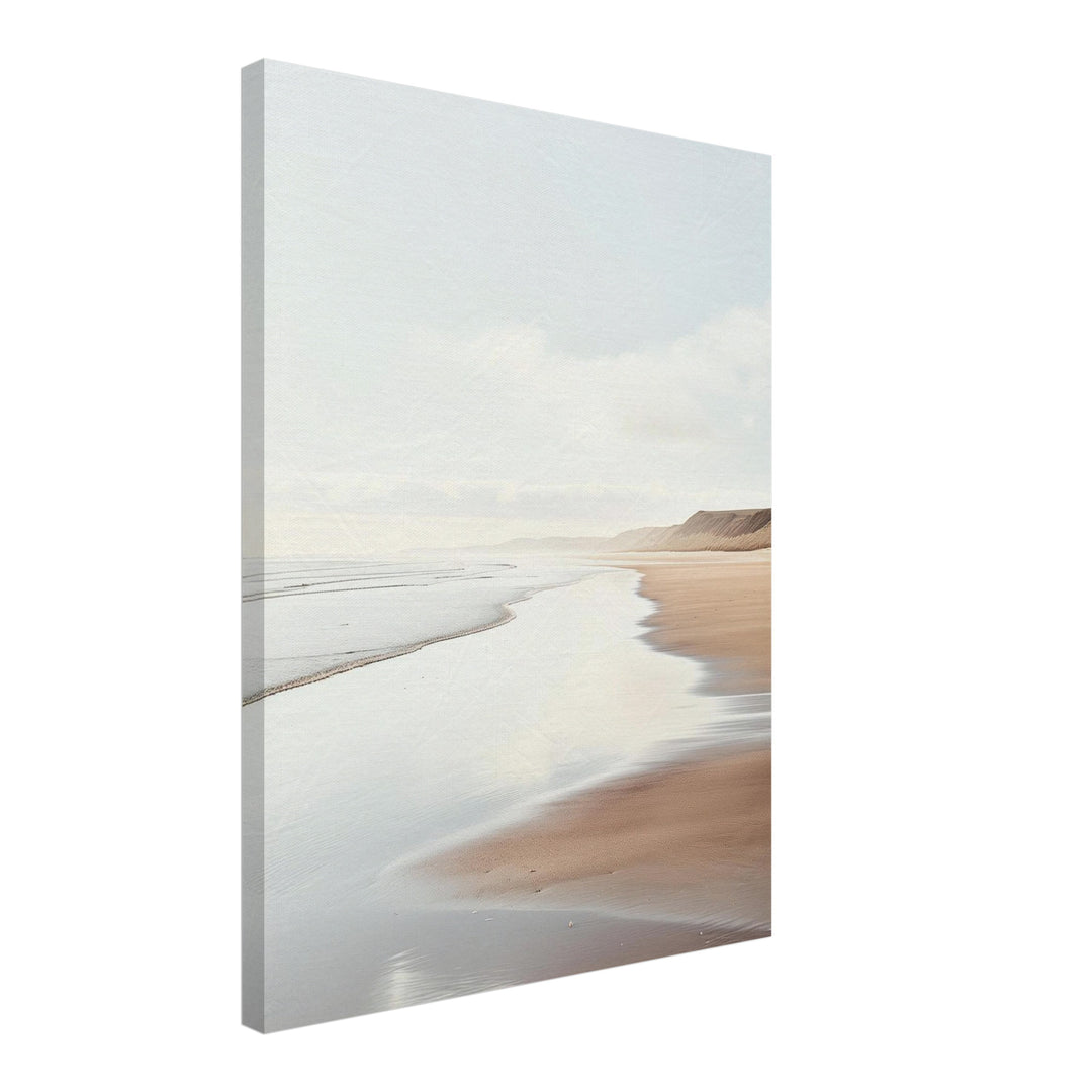 Strandlandschaft am Abend Leinwandbild Landschaft – Leinwand auf Holzrahmen – Ansicht 2